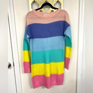 ✨Pastel Multicolored Sweater Dress - Womans Size M✨